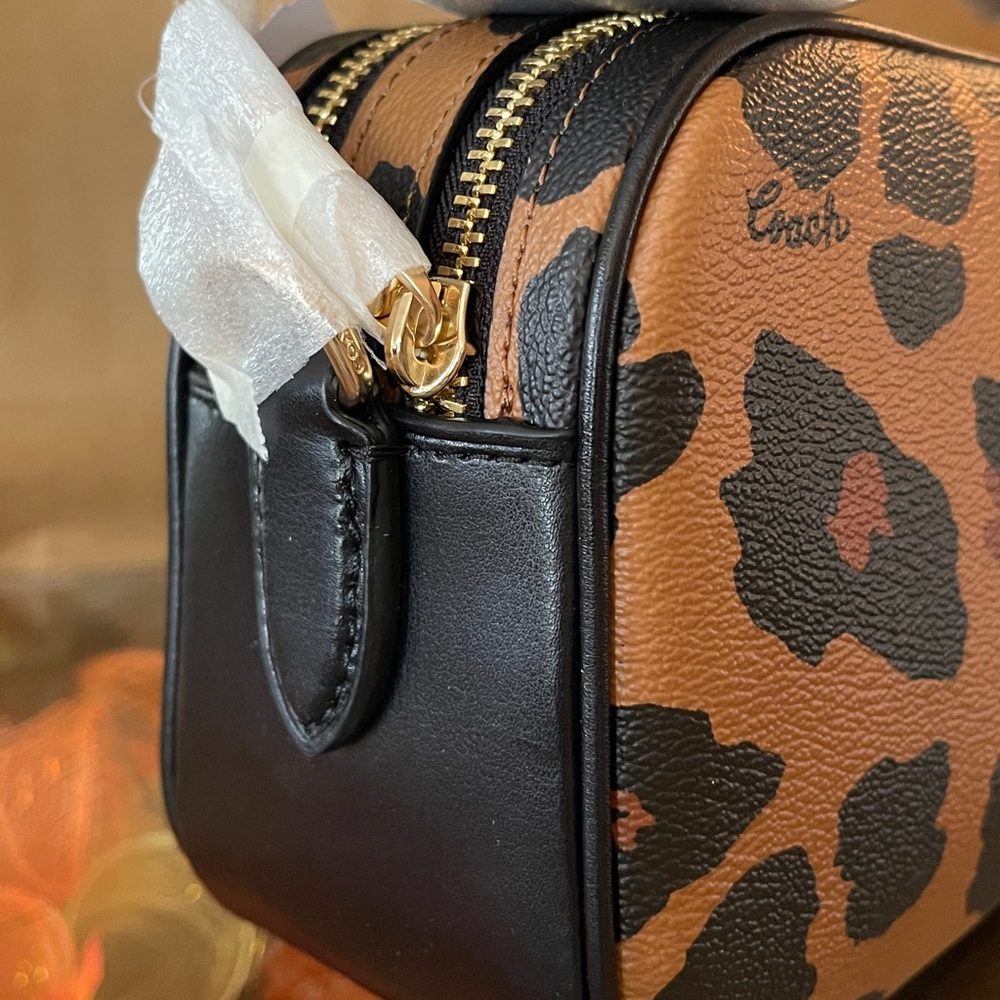 🔥LASToNE🔥Coach Jes 20 Crossbody Leopard Print - Picture 3 of 11